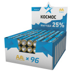 Элементы питания КОСМОС LR6 4S дисплей бокс (96шт.) (96/384)