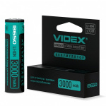 Аккумулятор VIDEX 18650 3000mAh 1pcs/box с защитой (1/20/160)