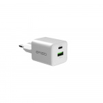 Зарядное устройство USB EPILSO EPD-PA205 20Вт GaN (USB-C, USB-A) белый (1/50)