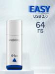 USB2.0 флеш-накопитель SmartBuy 64GB Easy White (1/10)