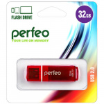 USB2.0 флеш-накопитель PERFEO 32GB C13 Red (1/10)