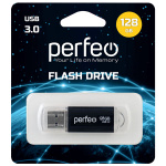 USB3.0 флеш-накопитель PERFEO 128GB C14 Black metal series (1/10)
