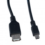 Кабель PERFEO U4203, USB2.0 A розетка - вилка Mini USB,  1 м (1/80)