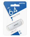 USB2.0 флеш-накопитель SmartBuy 64GB Scout White (1/10)