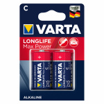 Элементы питания Varta LONGLIFE MAX POWER (max tech) LR14 2BL (4714) (2/20/200)