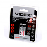 Аккумулятор VIDEX HR03/AAA 1000mAh 2BL  (LSD, низк. саморазряд) (2/20/200) 