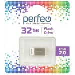 USB2.0 флеш-накопитель PERFEO 32GB M05 Metal Series (1/10)