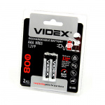 Аккумулятор VIDEX HR03/AAA  800mAh 2BL (LSD, низк. саморазряд) (2/20/200) 