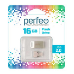 USB2.0 флеш-накопитель PERFEO 16GB M05 Metal Series + OTG reader (1/10)