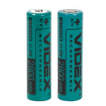 Аккумулятор VIDEX 18650 2800mAh bulk50 без защиты (1/50/600)