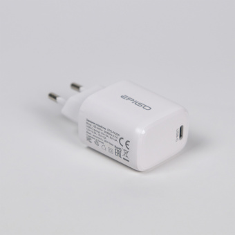 Зарядное устройство USB EPILSO EPD-PA200 30Вт GaN (USB-C) белый (1/50)