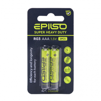 Элементы питания EPILSO R03/AAA 2 Small Blister 1.5V (48/1440)
