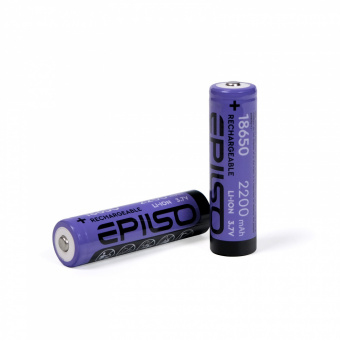 Аккумулятор EPILSO 18650 2200mAh 3.7V 1pcs/bulk без защиты (1/50/600)