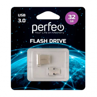 USB3.0 флеш-накопитель PERFEO 32GB M06 Metal Series + OTG reader (1/10)