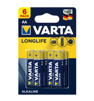 Элементы питания Varta LONGLIFE LR6 6BL (4106101436) (6/60/300)
