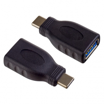 Переходник PERFEO A7020, USB3.0 A розетка - вилка USB Type-C (1/250)