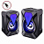Колонки 2.0 PERFEO PF_A4439, "FLAMES" USB, мощность 2х3 Вт (RMS), RGB подсветка 7 режимов, черный (1/50)