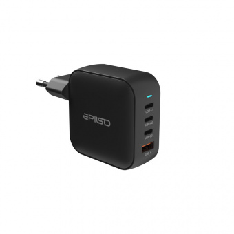 Зарядное устройство USB EPILSO EPD-PA230 100Вт GaN (USB-C x3, USB-A) чёрный (1/40)