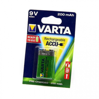 Аккумулятор Varta 6HR61 200 mAh 9V 1BL accu R2U (56722) (1/10)
