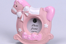 Фоторамка керамическая PIONEER 4x4 к. 15659 Horse pink/blue