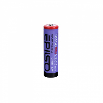 Аккумулятор EPILSO 18650 2200mAh 3.7V 1pcs/bulk без защиты (IMR,20A) высокотоковые (1/50/600)