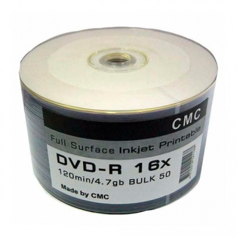 Диски DVD-R CMC Bulk 50 Full Ink Print (50/600)