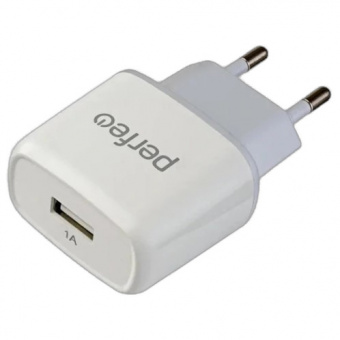 Зарядное устройство USB PERFEO сетевой I4656 1xUSB 1A белый (1/60)