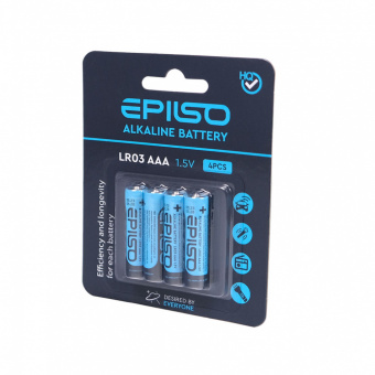 Элементы питания EPILSO  LR03/AAA 4 Blister Card 1.5V (40/720)