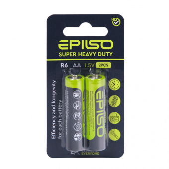 Элементы питания EPILSO R6/AA 2 Small Blister 1.5V (40/1200)