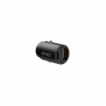 Зарядное устройство USB EPILSO EPD-CA110 65Вт авто (USB-C, USB-A) чёрный (1/100)