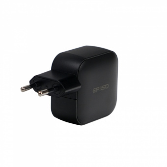 Зарядное устройство USB EPILSO EPD-PA225 65Вт GaN (USB-C x2, USB-A) чёрный (1/40)