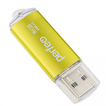 USB3.0 флеш-накопитель PERFEO 16GB C14 Gold metal series (1/10)