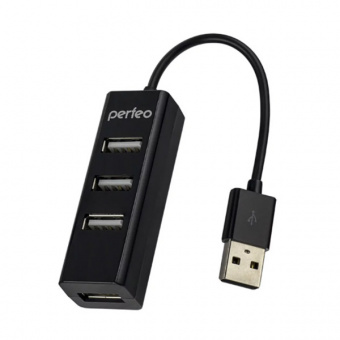 USB Разветвитель PERFEO PF-HYD-6010H, 4 Port Black (PF_A4525) (1/250)