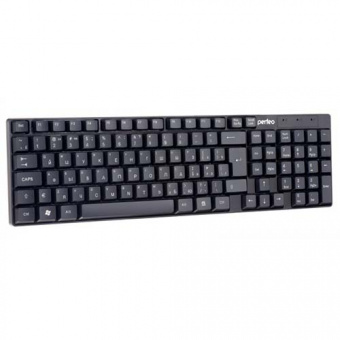 Клавиатура проводная PERFEO PF_4511 "DOMINO" стандартная, USB, чёрн (PF-8801) (1/20)