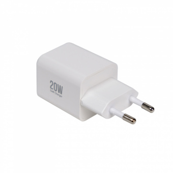 Зарядное устройство USB EPILSO EPD-PA205 20Вт GaN (USB-C, USB-A) белый (1/50)