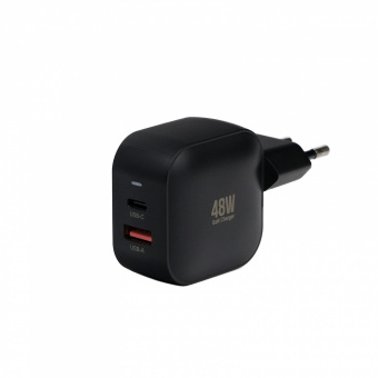 Зарядное устройство USB EPILSO EPD-PA220 48Вт GaN (USB-C, USB-A) чёрный (1/40)