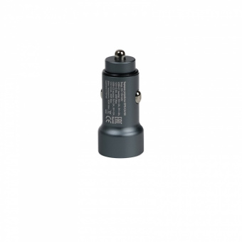 Зарядное устройство USB EPILSO EPD-CA105 60Вт авто (USB-C x2) серый (1/100)