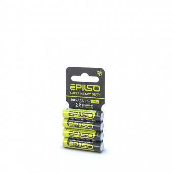 Элементы питания EPILSO R03/AAA 4 Shrink Card 1.5V (60/1440)