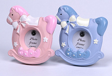 Фоторамка керамическая PIONEER 4x4 к. 15659 Horse pink/blue