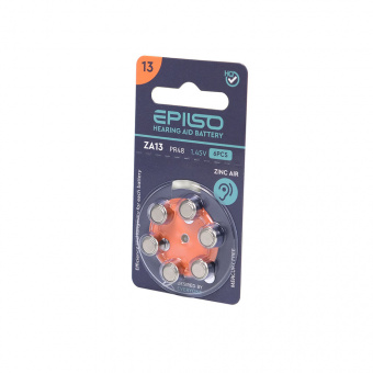 Элементы питания EPILSO ZA13 (PR48) 6BC 1.45V воздушно-цинковые (6/60/600/3000)