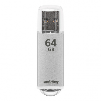 USB2.0 флеш-накопитель SmartBuy 64GB V-Cut Silver (2.0) (1/10)