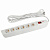 Сетевой фильтр ЭРА SFX-6es-2m-W (белый) с заземл, 10A, с выкл, 6гн, 2м (1/10)