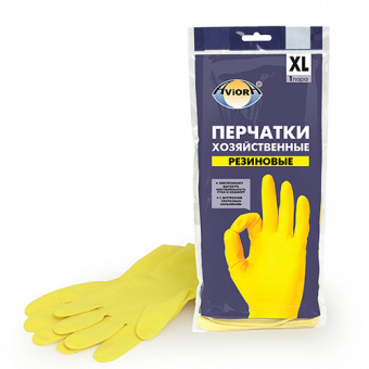 Перчатки AVIORA резиновые, размер XL (1/12/120)