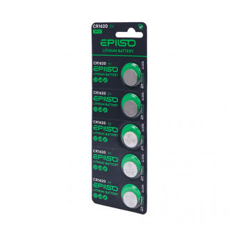 Элементы питания EPILSO CR1620 5BC 3V (5/100/1200)