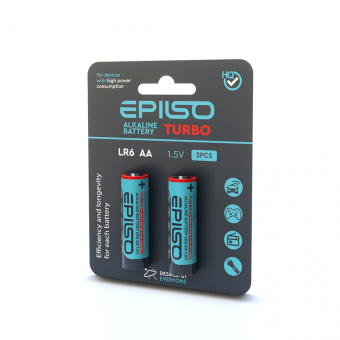 Элементы питания EPILSO  LR6/AA 2 Blister Card 1.5V TURBO (20/360)