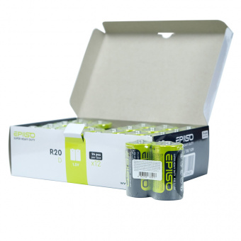 Элементы питания EPILSO R20/D 2 Shrink 1.5V (24/288)