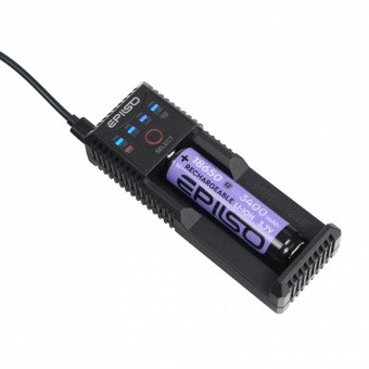 Зарядное устройство  EPILSO EPC-U10 (пустое, 1х 10340, 14500, 16340, 18650, 26650, A, AA, AAA, C; PowerBank) (1/20)