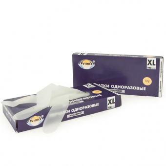 Перчатки AVIORA эластомер, одноразовые, 100 шт. в упаковке, размер XL (100/1000)