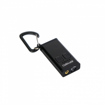 Фонарь EPILSO EPF-010 (брелок, 1LEDx3W, 1x250mAh, 5В (USB), металл/пластик, лазер)  (1/100)