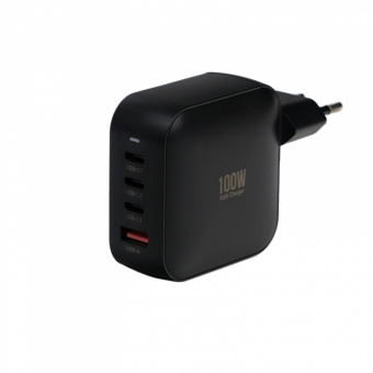 Зарядное устройство USB EPILSO EPD-PA230 100Вт GaN (USB-C x3, USB-A) чёрный (1/40)